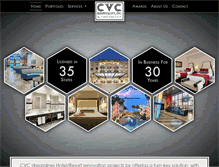 Tablet Screenshot of cvchospitality.com